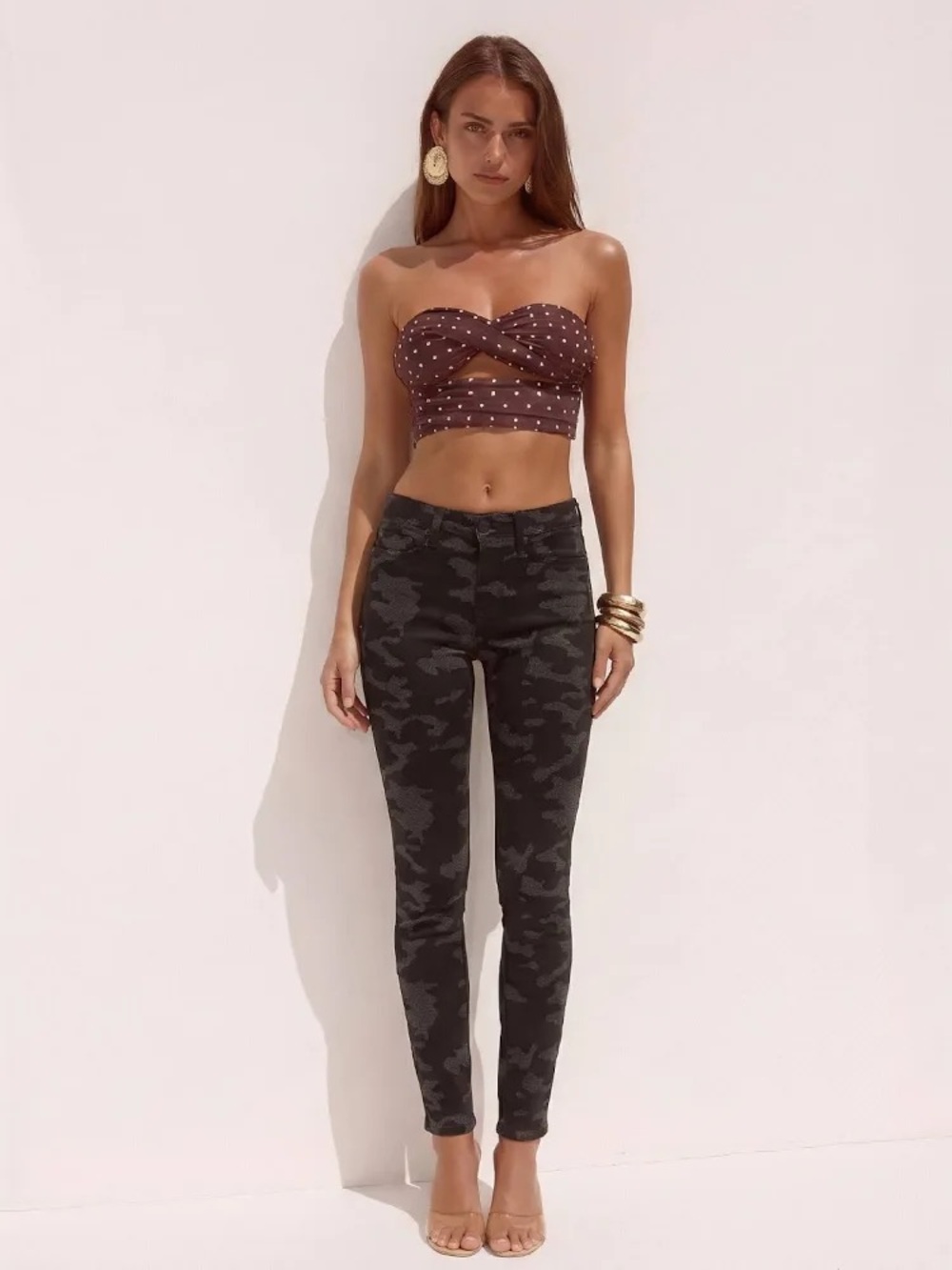 Hudson Women's Black Camo Skinny Pants - Sleek Stretch Fit